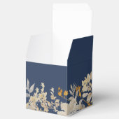 Dusty Blue Autumn Boho Wedding Square Gevor Box Geschenkschachtel (Geöffnet)