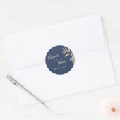 Dusty Blue Autumn Boho Wedding Stickers (Umschlag)