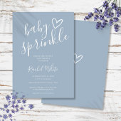 Dusty Blue Baby Boy Sprinkle Dusche Einladung