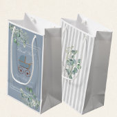 Dusty Blue Baby Carriage Custom Sign Kleine Geschenktüte