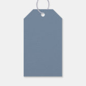 Dusty Blue Baby Duschbord Geschenkartikel Geschenkanhänger (Rückseite)