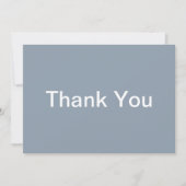 Dusty Blue Baby Shower Dankeskarte (Vorderseite)