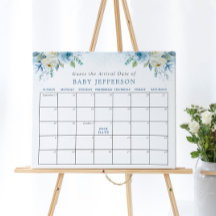 Dusty Blue Baby Showrate Terminkalender