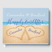 Dusty Blue Beach Wedding Gäestbook Gästebuch (Vorderseite)