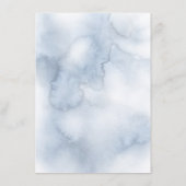 Dusty Blue Beach Wedding Information Guest Begleitkarte (Rückseite)