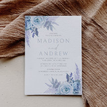 Dusty Blue Beautiful Floral Wedding