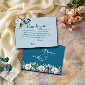 Dusty Blue Begrüßungsbeutel & Basket-Platzkarte Begleitkarte