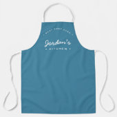 Dusty blue Best Chef ever Custom Your Kitchen  Schürze (Vorderseite)