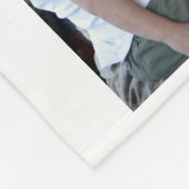 Dusty Blue Best Vater je Foto Collage 1. Vater Fleecedecke (Ecke)