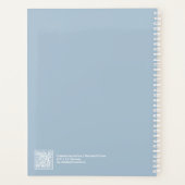 Dusty Blue Big Year Large Planner Planer (Rückseite)