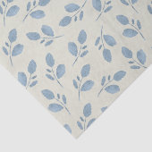 Dusty Blue-Blätter auf dem Papier "Blauer Zwirn" (Ausschnitt)