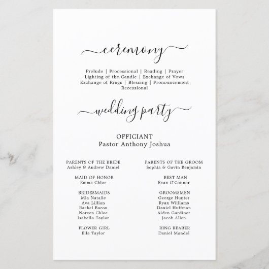 Dusty Blue Blätter Blush Pink Rose Hochzeitfeier (Rückseite)