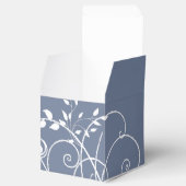 Dusty Blue Blüh Gastgeschenk Hochzeit Box Geschenkschachtel (Geöffnet)