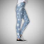 Dusty Blue Blume Power Legging Leggings