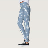 Dusty Blue Blume Power Legging Leggings (Links)