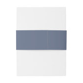 Dusty Blue, Blush and Burgund Floral Wedding Einladungsbanderole (Rückseitenbeispiel)