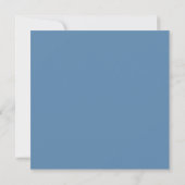 Dusty Blue Blush Hydrangea Square Save the Date Einladung (Rückseite)