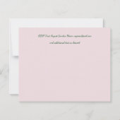 Dusty Blue Blush Pink Blues Hochzeitsbudget (Rückseite)