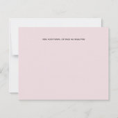 Dusty Blue Blush Pink Blues Hochzeitsbudget (Rückseite)