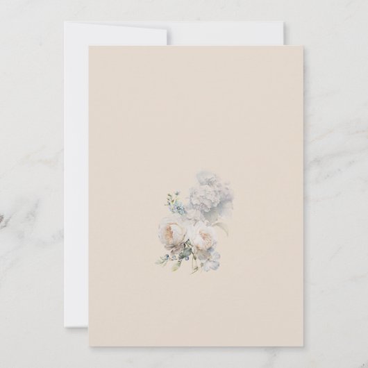 Dusty Blue & Blush Pink Brautparty Einladung (Rückseite)