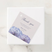 Dusty Blue Blush Pink Floral Wedding Vielen Dank Geschenkanhänger (Beispiel)