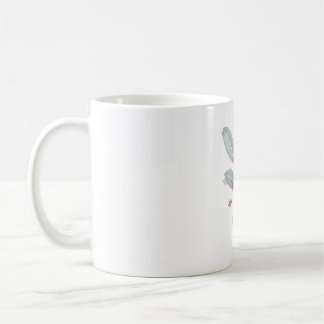 Dusty Blue & Blush Watercolor Accent Classic Mug Kaffeetasse