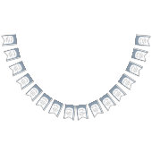 Dusty Blue Bohemisch Arch Oh Baby Dusche Wimpelkette (Alle)