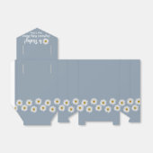 Dusty Blue Bohemisch Daisies Oh Baby Shower Geschenkschachtel (Ungefaltet)