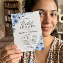 Dusty Blue Bohemisch Floral Brautparty