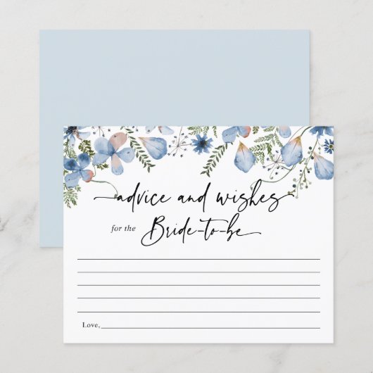 Dusty Blue Boho Blumenberater (Vorne/Hinten)