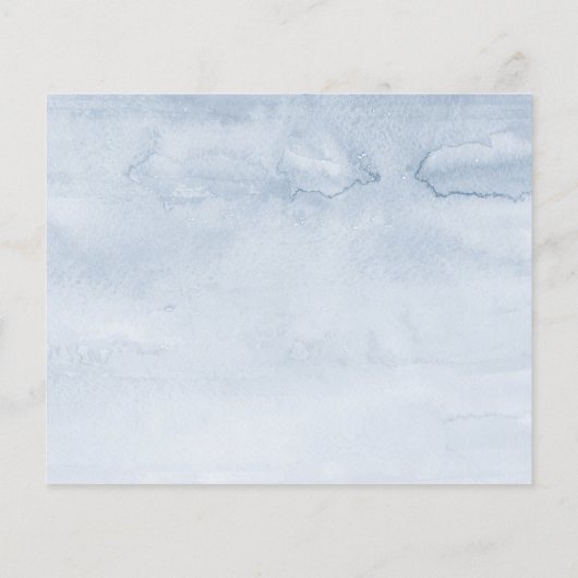 Dusty Blue Boho Brautparty Advice Card (Rückseite)