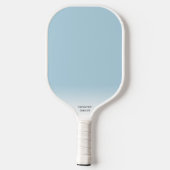 Dusty Blue Boho Chic Diamond Muster Custom Text Pickleball Schläger (Rückseite)