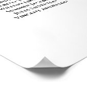 Dusty Blue Boho Chic Floral 21 Tabelle Seating Cha Poster (Ecke)