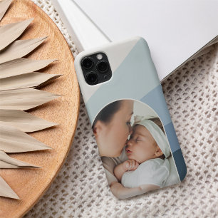 Dusty Blue Boho Color Flow Arch Foto iPhone 16 Hülle