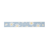 Dusty Blue Boho Daisy Blume Einladung Bly Band (Flach)