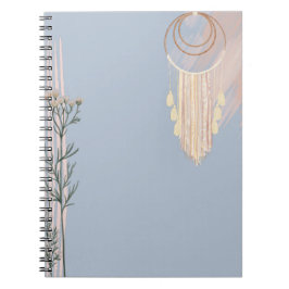 Dusty Blue BOHO Dream Catcher Custom Stationery Notizblock