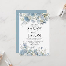 Dusty Blue Boho Floral Elegante Gartenhochzeit