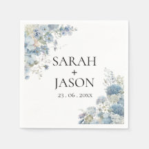 Dusty Blue Boho Floral Elegante Gartenhochzeit