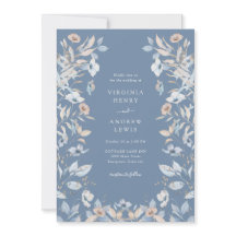 Dusty Blue Boho Floral Wedding