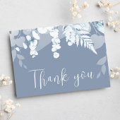 Dusty Blue Boho Wedding Dankeschön Card Postkarte