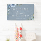 Dusty Blue Botanical Banner (Insitu)