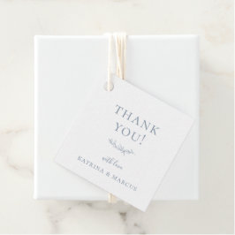 Dusty Blue Botanical Branch Vielen Dank Geschenkanhänger