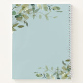 Dusty Blue Botanical Letters to Daughter Journal Notizblock (Rückseite)