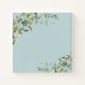 Dusty Blue Botanical Letters to Daughter Journal Notizblock (Rückseite)
