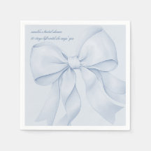 Dusty Blue Bow Brautparty Elegant
