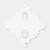 Dusty Blue Bow Griechisch Frame Taufe herausnehmen Geschenkschachtel (Ungefaltet)