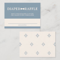 Dusty Blue Bow Krawatte Diaper Raffle