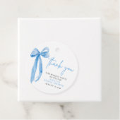 Dusty Blue Bow Sie bindet das Brautparty des Knote Geschenkanhänger (Beispiel)