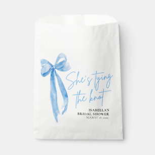 Dusty Blue Bow Sie bindet das Brautparty des Knote Geschenktütchen