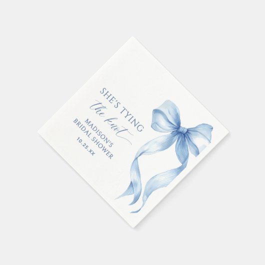 Dusty Blue Bow Sie bindet das Brautparty des Knote Serviette (Ecke)